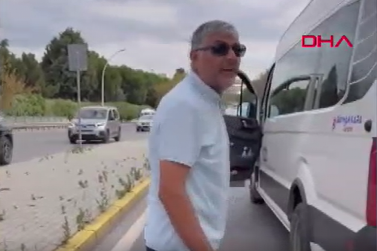 Okul servisi şoföründen tehdit! "Senin nefesini keserim!"