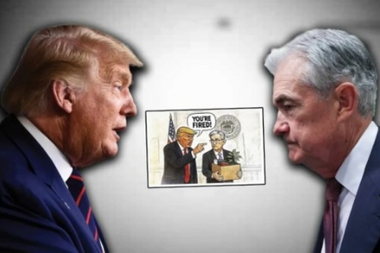 Trump'tan Fed Başkanı Powell'e 'Kovuldun!' karikatürü!