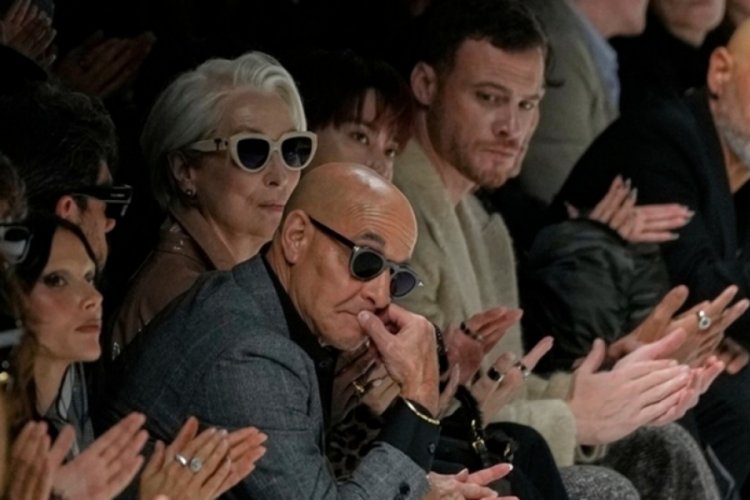 Kerem Bürsin, Meryl Streep'in yanında defile seyretti