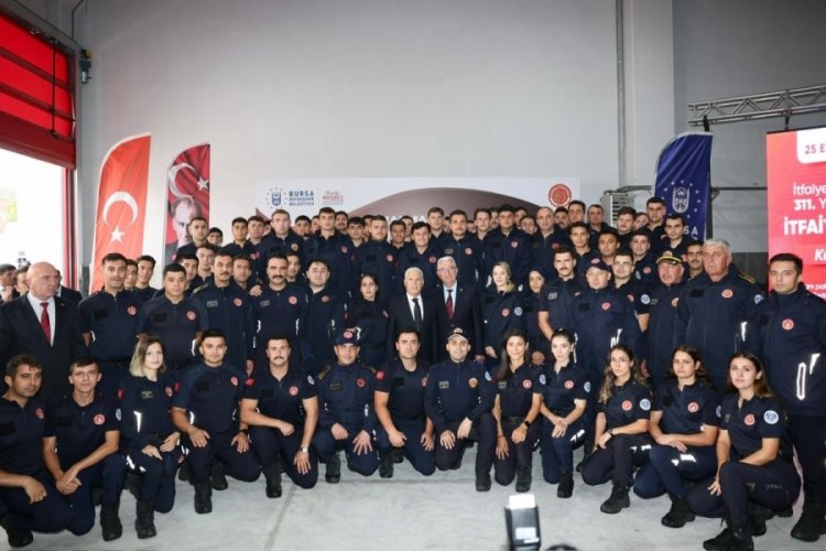 Bursa'ya tam donanımlı itfaiye binası!