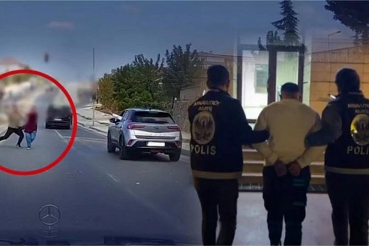 Trafikte taşlı saldırı! 