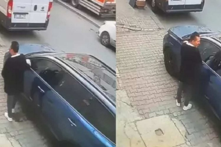 Pes dedirten olay: Aracın üzerine idrarını yaptı o da yetmedi sahibine saldırdı!