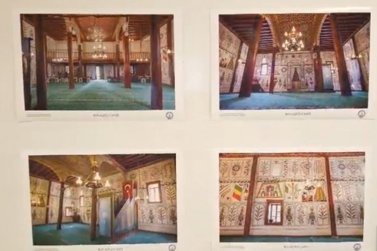 Ahşap direkli camilere yoğun ilgi: Kalem işi detaylar hayran bıraktı