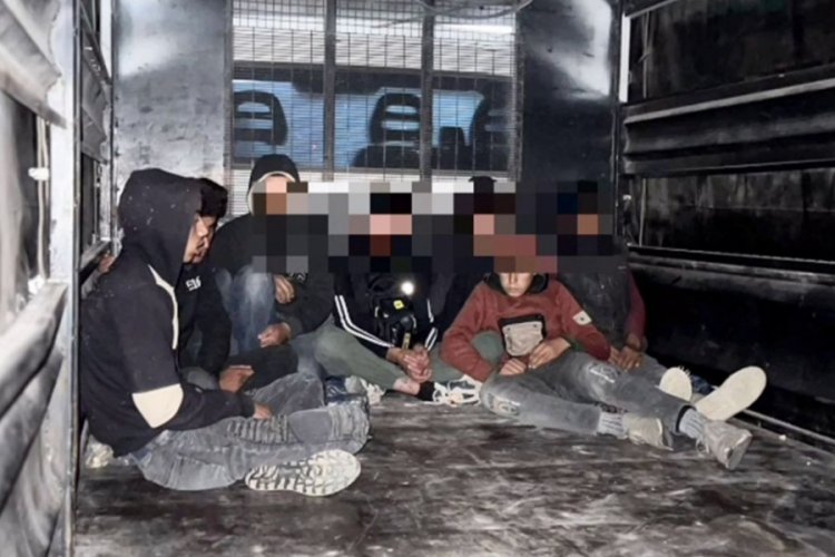 Tek tek kamyonet kasasından &ccedil;ıktılar! Polis kıskıvrak yakaladı