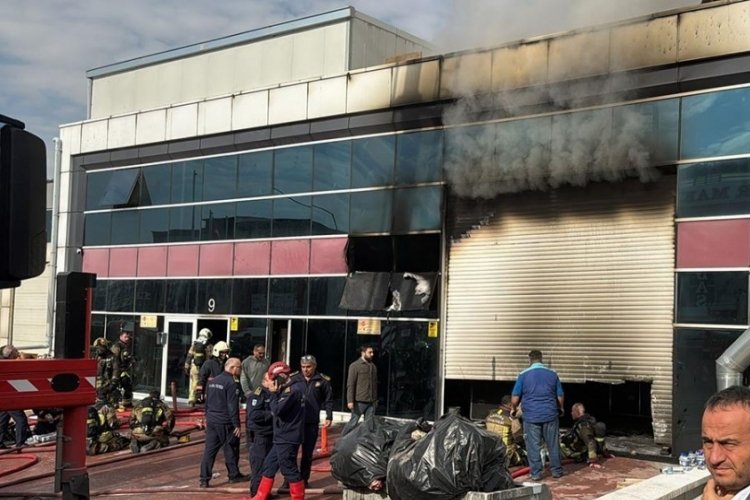OSB'de korkutan iş yeri yangını!
