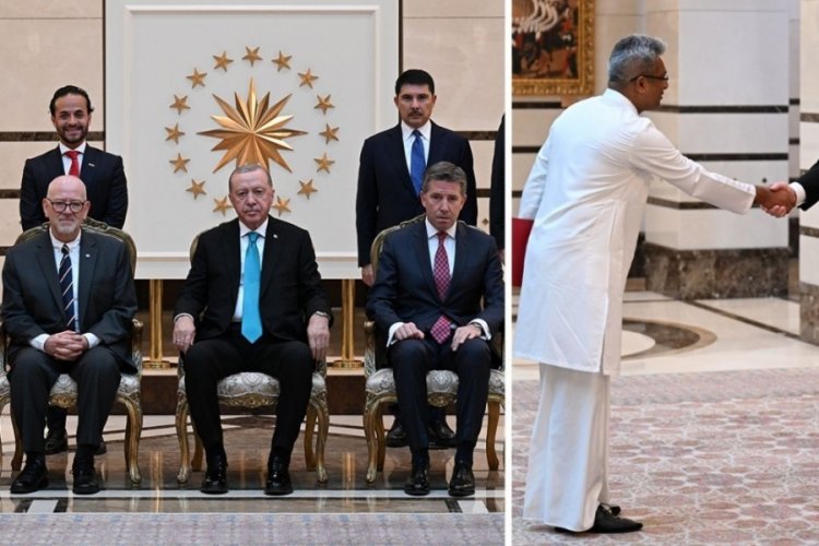 Cumhurbaşkanı Erdoğan, 4 &uuml;lkenin b&uuml;y&uuml;kel&ccedil;ilerini kabul etti