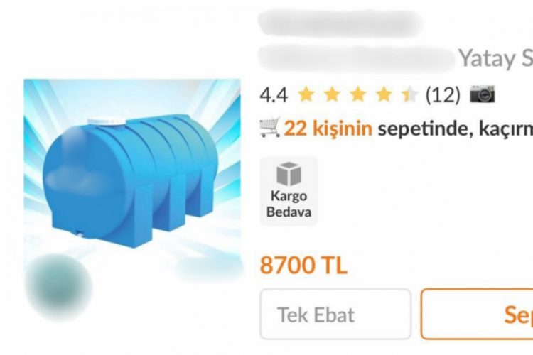 Bursa'da su deposu arayanlar internete y&ouml;neldi: Fiyatlar ne kadar?