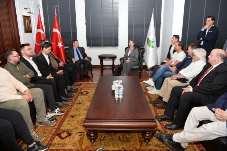 Proje ortaklarından Başkan Aydın'a ziyaret