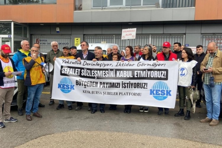 KESK Bursa: 'Oldu bittiyi kabul etmeyeceğiz'