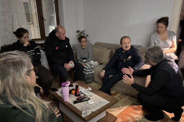 AFAD Başkanı selden etkilenen İzmir'de
