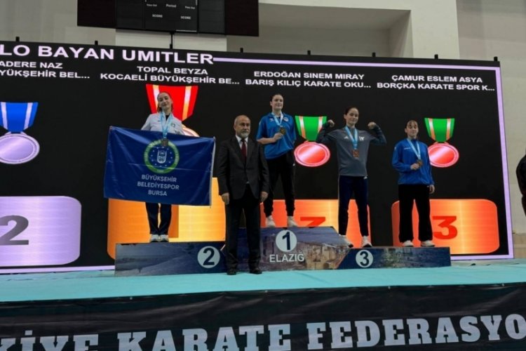 Bursa B&uuml;y&uuml;kşehir Belediyesporlu karateciler yine madalyaları topladı