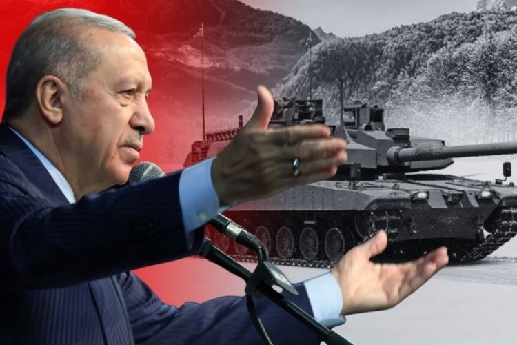 Savunma sanayiinde gurur g&uuml;n&uuml;! Cumhurbaşkanı Erdoğan: Her ay 8 adet Altay Tankı &uuml;reteceğiz