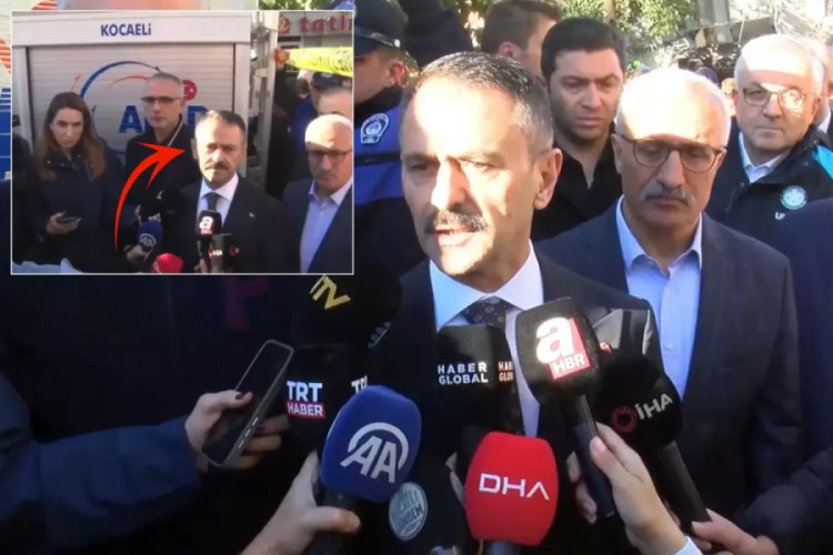 Gebze'de enkazın başına gelen Kocaeli Valisi'ni zora sokan &ccedil;ıkış