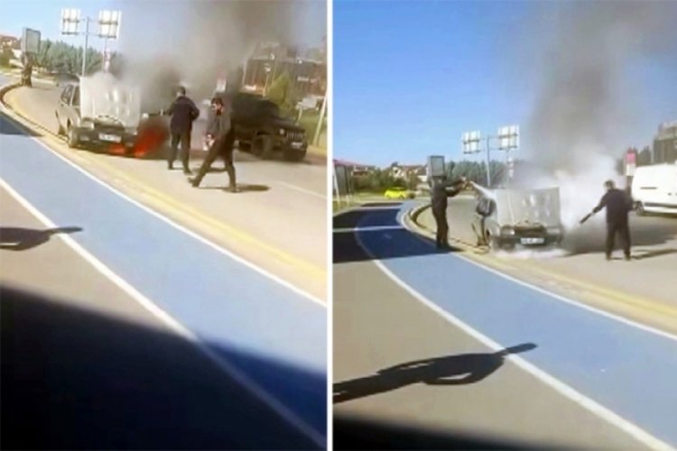 Sakarya'da TOFAŞ alev topuna d&ouml;nd&uuml;