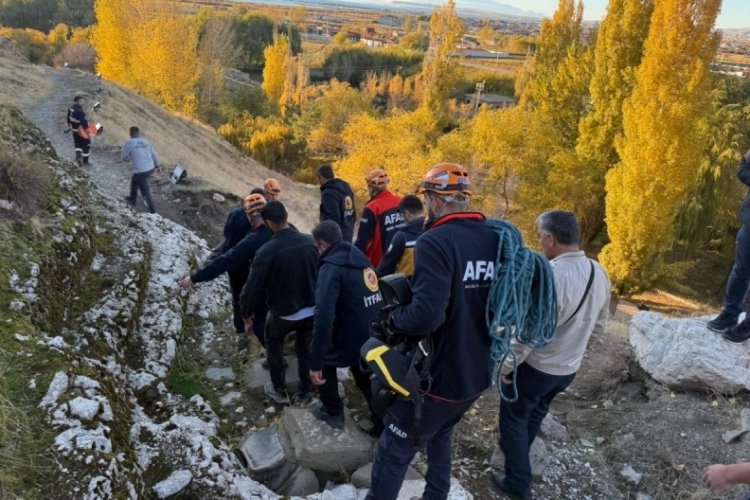 Van Kalesi'nden d&uuml;şen kişi ağır yaralandı