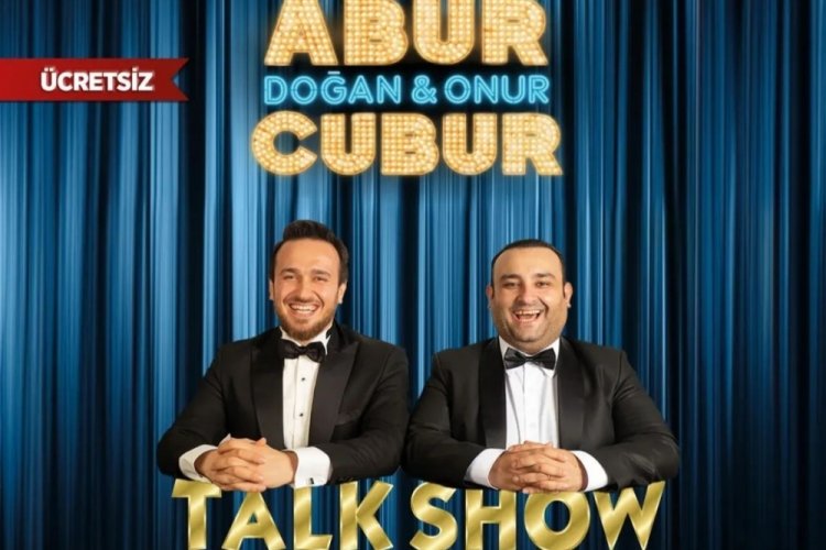 Yıldırım Belediyesi'nden kahkaha dolu pazar akşamı: Abur Cubur Talk Show!