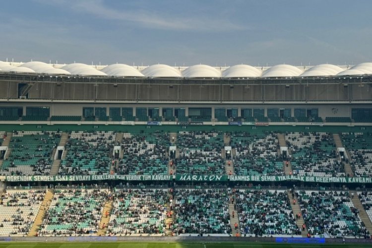 Bursaspor taraftarlarından 'galibiyet' mesajı
