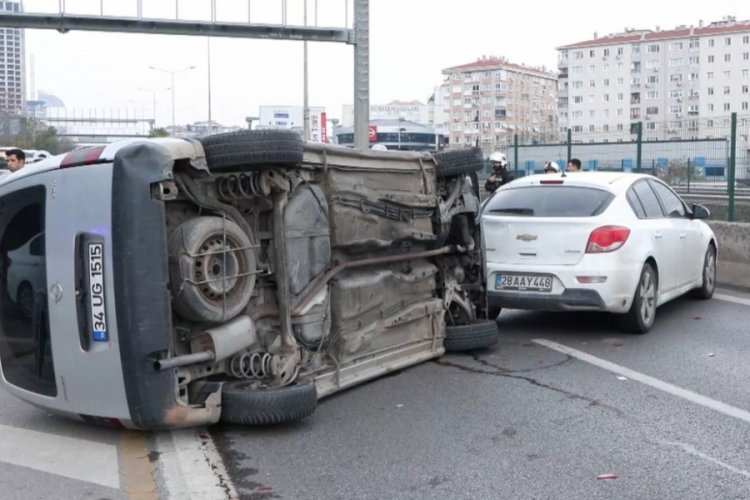 Avrasya T&uuml;neli girişinde zincirleme kaza
