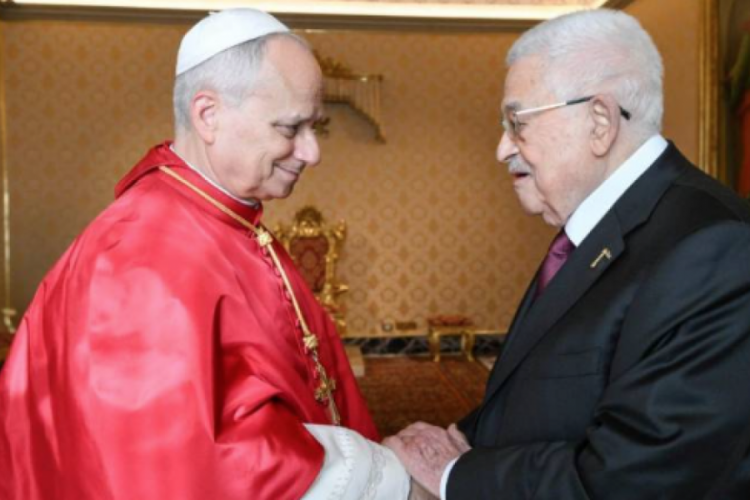 Filistin Devlet Başkanı Abbas, Vatikan'da Papa 14. Leo ile g&ouml;r&uuml;şt&uuml;