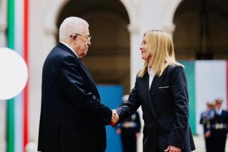İtalya Başbakanı Meloni, Roma'da Filistin Devlet Başkanı Abbas ile g&ouml;r&uuml;şt&uuml;