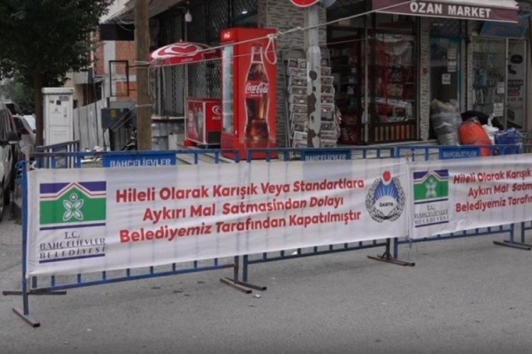 İstanbul'da Hileli satış yapan pazarcının tezgahı kapatıldı