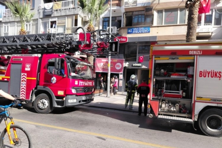 D&ouml;nercide &ccedil;ıkan yangın paniğe yol a&ccedil;tı