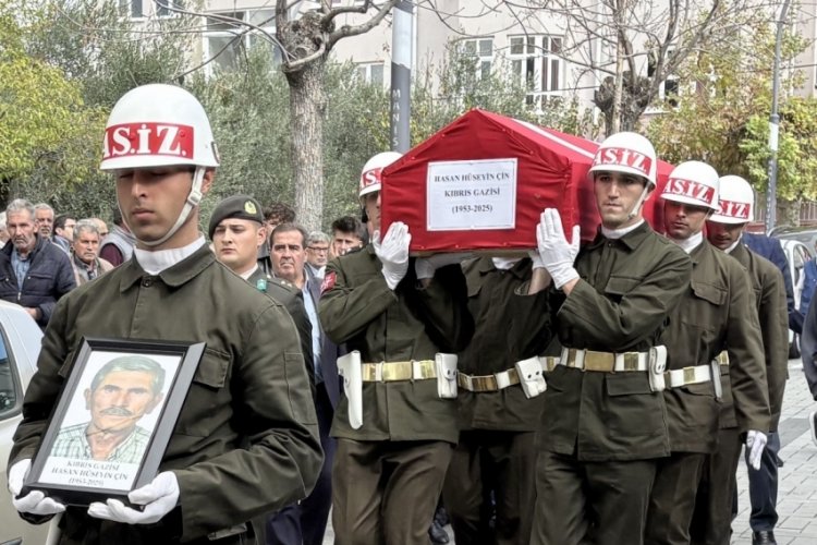 Kıbrıs Gazisi son yolculuğuna uğurlandı