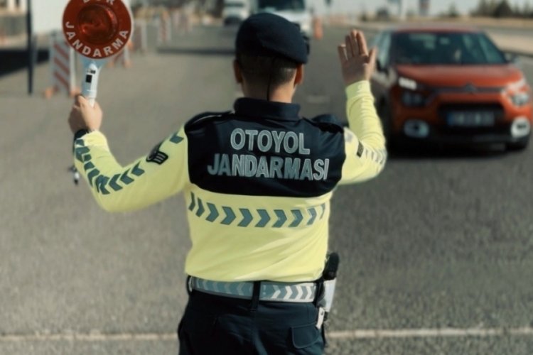 Gaziantep'te jandarmadan dron destekli trafik denetimi