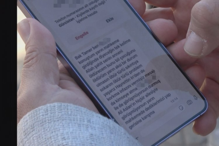 Tehdit y&uuml;z&uuml;nden şikayetini &ccedil;ekip yeniden su&ccedil; duyurusunda bulundu!
