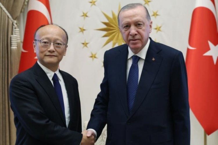 Cumhurbaşkanı Erdoğan, Asya Kalkınma Bankası Başkanı Kanda'yı ağırladı