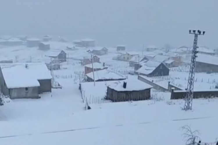 Giresun yaylaları beyaza büründü