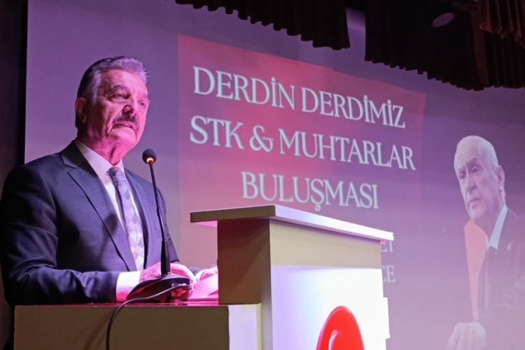MHP Genel Sekreteri B&uuml;y&uuml;kataman, İneg&ouml;l'de STK temsilcileri ve muhtarlarla buluştu