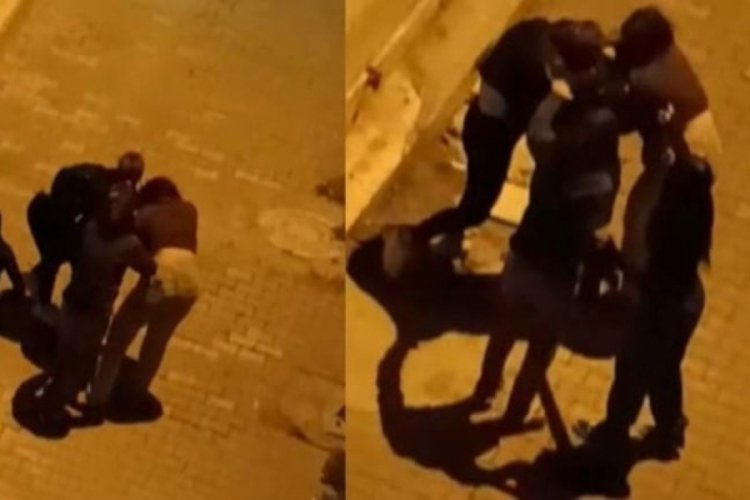 İki gen&ccedil; kız sokak ortasında sa&ccedil; sa&ccedil;a birbirine girdi