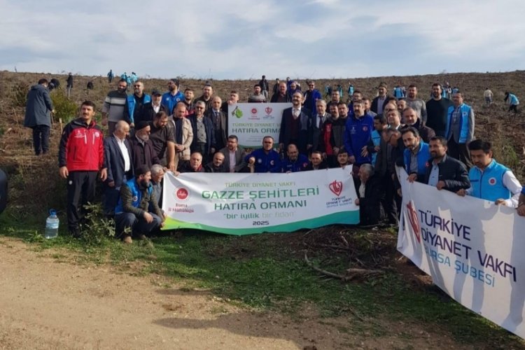Bursa'da "Gazze Şehitleri hatıra ormanı" kuruldu