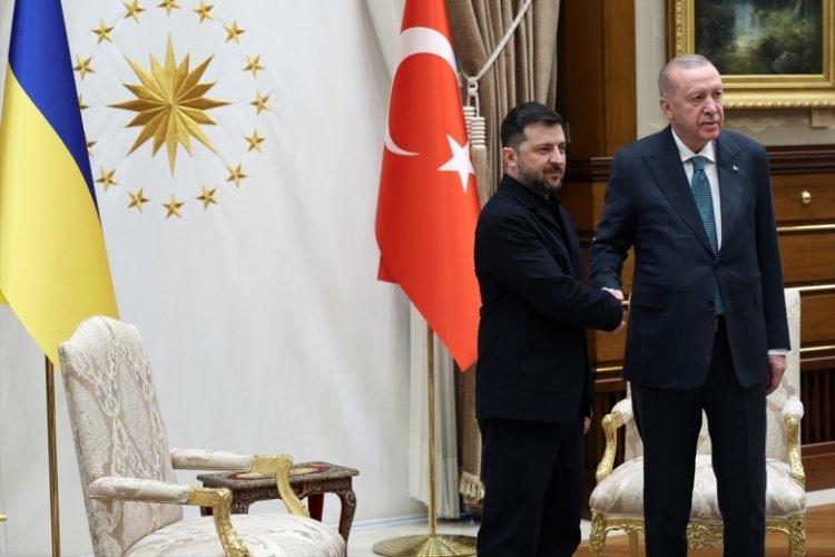 Beştepe'de Cumhurbaşkanı Erdoğan, Zelenskiy'i ağırladı...