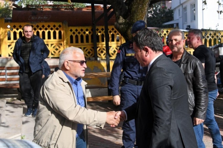 Başkan Aydın'ın cuma durağı bu kez Çağlayan Mahallesi oldu