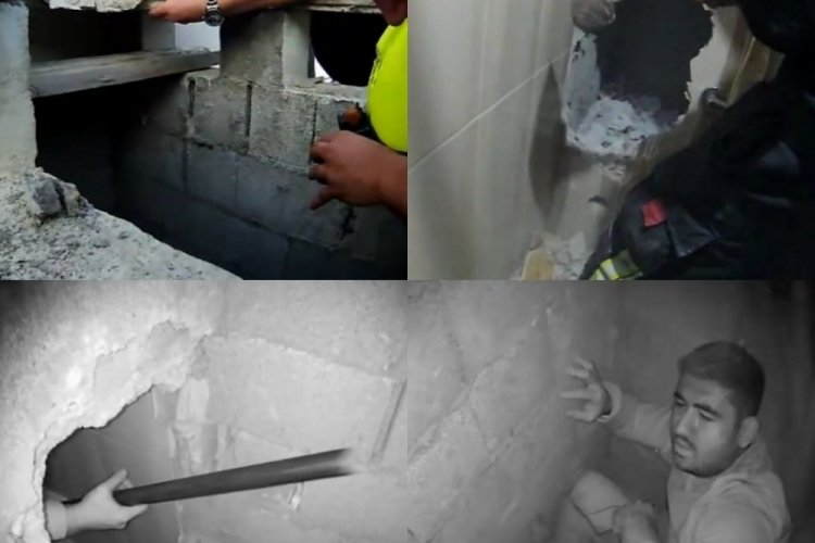 Havalandırma boşluğunda nefes kesen kurtarma operasyonu!