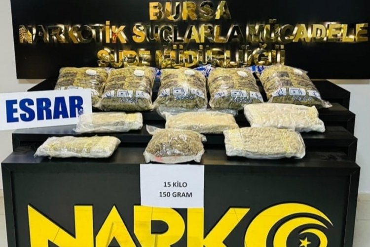 Bursa'da b&uuml;y&uuml;k operasyon! Kilolarca ele ge&ccedil;irildi...