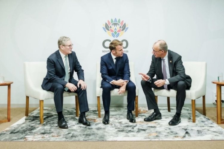 Macron, Merz ve Starmer, 28 maddelik Ukrayna planını g&ouml;r&uuml;şt&uuml;!