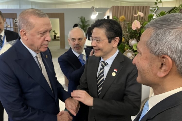 Cumhurbaşkanı Erdoğan, Singapur Başbakanı Wong'u kabul etti