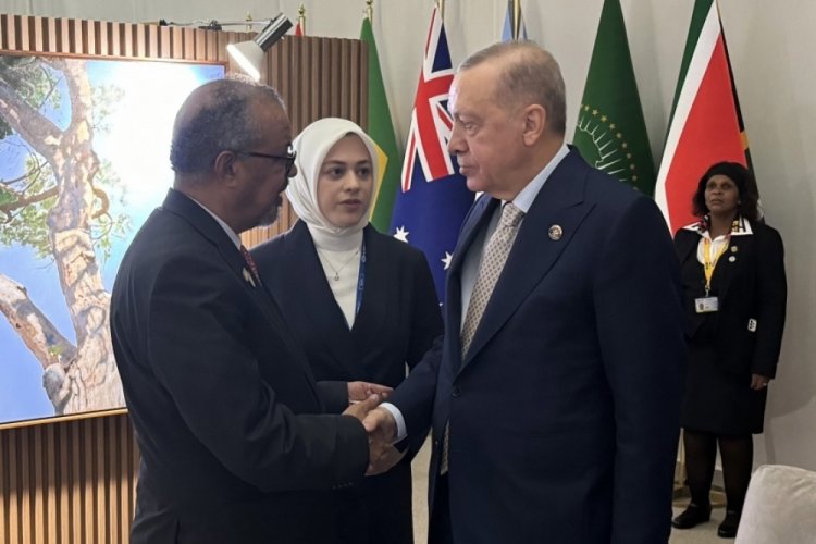 Cumhurbaşkanı Erdoğan, DS&Ouml; Genel Direkt&ouml;r&uuml; Tedros'u kabul etti
