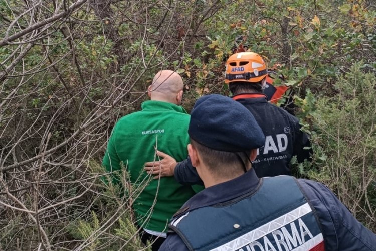 Bursa'da ormanlık alanda mahsur kaldı! İmdadına AFAD ekipleri yetişti...