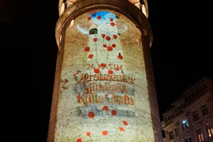 Galata Kulesi'nde 24 Kasım Öğretmenler Günü'ne özel gös...