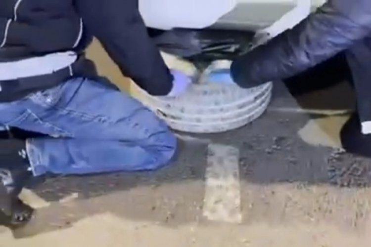 Stepneye zulalanmış 12 kilo uyuşturucuyu 'Hector' buldu
