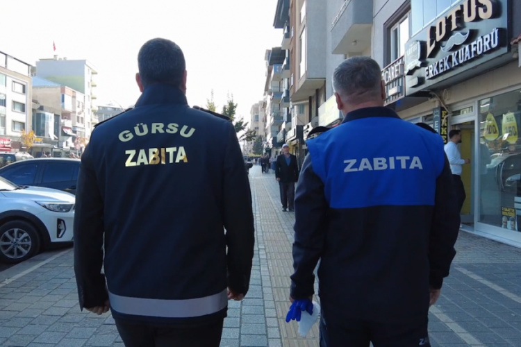 Bursa'da zabıta ekipleri, halk sağlığı i&ccedil;in iş başında!