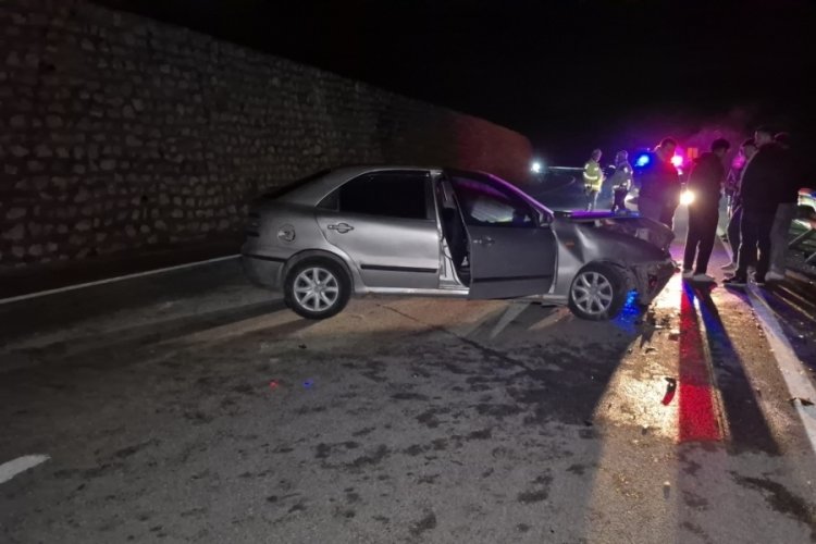 Yola &ccedil;ıkan yaban hayvanı kazaya neden oldu: 4 yaralı