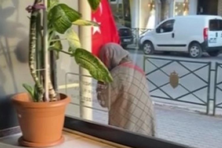 T&uuml;rk bayrağını &ouml;pen teyzenin g&ouml;r&uuml;nt&uuml;s&uuml; y&uuml;rekleri ısıttı