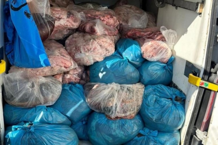 Tekirdağ'da 2 ton sakatat ele ge&ccedil;irildi
