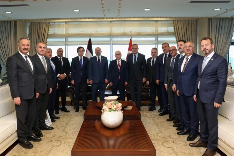 AYM Başkanı &Ouml;zkaya, Filistin Devleti Başsavcısı Al-Khatib'i kabul etti