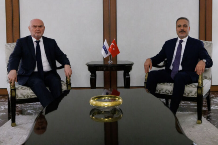 Bakan Fidan, AGİT Genel Sekreteri Sinirlioğlu ile g&ouml;r&uuml;şt&uuml;